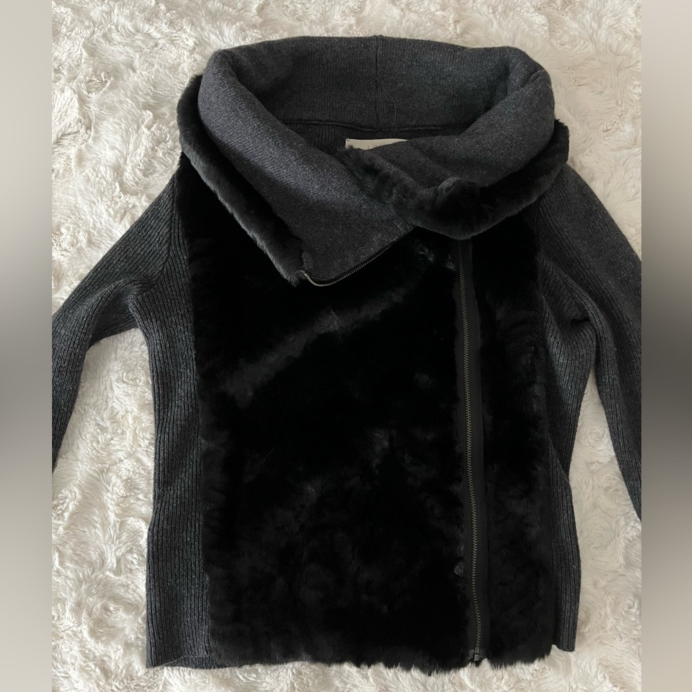 LOFT Black and Gray Women's Jacket